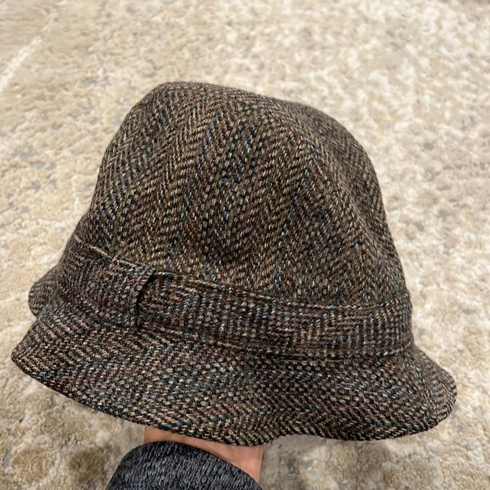 VTG Pendleton Fedora Hat Brown 100% virgin Wool Size M made in USA GUC
